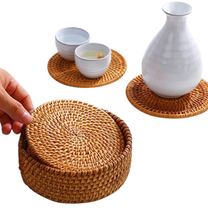 Platos de Mimbre Hechos a Mano al por Mayor, Hechos en Vietnam, Tejidos para Cafetería o Restaurante - Product Image 1