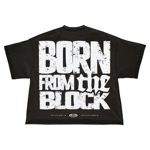 <b>Men's</b> Regular Fit <b>Black</b> T-Shirt Short Sleeve <b>Turtleneck</b> Silk Screen Printed 100% Cotton Jersey Formal Front Logo - Product Image 1