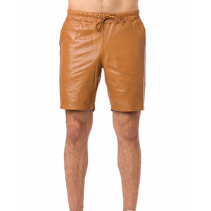 Shorts Bermuda en Cuir pour Hommes, Vente en Gros ODM, Tailles Personnalisées, Double Couture, Idéal pour Fêtes et Vacances - Product Image 1