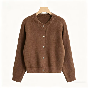Suéter de Punto Elegante para Mujer, Estilo Preppy, con Rayas, Manga Larga, Lana/Cachemira, para Primavera/Verano - Product Image 2