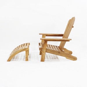 Chaise pliante Adirondack moderne en bois résistant aux intempéries pour cuisine, jardin et terrasse - Product Image 4