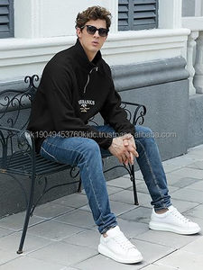 Cotton Thermal Men's Hoodies and Sweatshirts Shepa Fleece Men's Hoodies Oversize Heavyweight <b>Thick</b> Winter Thermal Fleece Zipper - Product Image 5