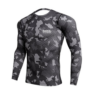 Fabricant pakistanais de chemises de compression de haute qualité, dernier design, en spandex et polyester, pour hommes, séchage rapide, respirantes, écologiques - Product Image 1