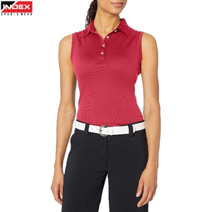Polo sans manches moderne pour femme, idéal pour le golf et le fitness - Product Image 1