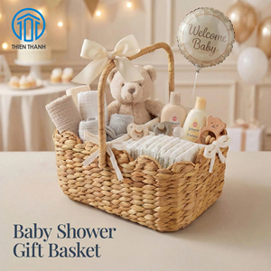 Panier à couches pour bébé fait main, panier de rangement tressé, organisateur de chambre d'enfant, panier de table à langer portable, vente en gros usine - Product Image 1