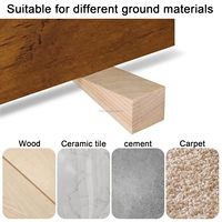 Butées de porte en bois de pin naturel Conception triangulaire simple pour le bas de la porte Cale de porte de sécurité à domicile antidérapante