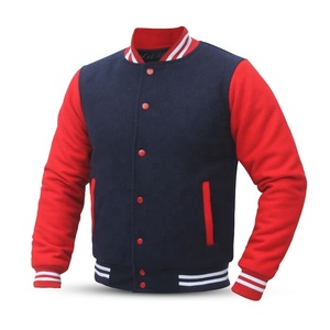 Chaqueta Varsity de Invierno para Hombre, de Cuero Genuino y Lana Banu Tejida, Hecha a Mano, Estilo Universitario, con Letras Bordadas, al Mejor Precio - Product Image 1