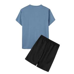 Conjunto Deportivo Casual de 2 Piezas para Hombre, Camiseta y Pantalones Cortos Ligeros de Poliéster/Algodón hasta la Rodilla, Modelo 2026 - Product Image 4
