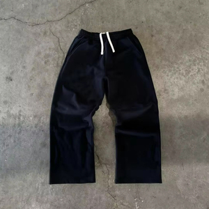 Conjunto Deportivo de Dos Piezas para Hombre, Pantalones Deportivos Holgados de Felpa Gruesa de 500GSM y Sudadera con Cierre, Felpa de Alta Calidad - Product Image 3