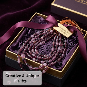 Cadena de Cuentas de Vidrio Morado Liso de Primera Calidad, 8 Pulgadas, Tamaños y Formas Variadas, para Manualidades, Joyería Decorativa, DIY, Pulseras, EXCEL - Product Image 4