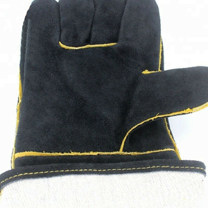 Gants de soudage en cuir extra résistants à la chaleur pour soudeurs TIG, gants de travail en cuir de bonne qualité, export, gants de travail personnalisés - Product Image 6