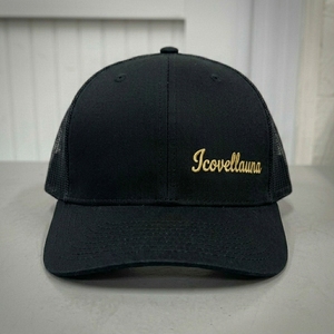 Casquette Trucker en Toile Personnalisée à 6 Panneaux, Broderie 3D, Dos en Maille, Visière Courbée, Fermeture Snap Réglable, Tendance Plage et Sport - Product Image 1