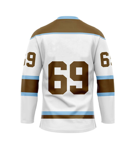Wholesale High Quality Custom Team Ice Hockey Jersey-Summer Sublimation Breathable Anti-Bacterial Plus Size Sport Wear - Product Image 4
