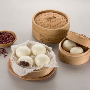 [MILWON] Selección de Panadería Tradicional Coreana, Panecillo Coreano al Vapor con Frijoles Rojos y Textura Masticable, Panecillo al Vapor Anheung - Product Image 1