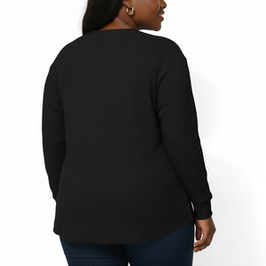 Camiseta de Manga Farol para Mujer, de Poliéster/Algodón, de Secado Rápido, a Cuadros, Sexy, Holgada, Talla Grande, Veraniega, Ecológica - Product Image 2