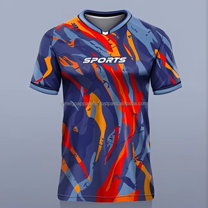 Camiseta de Fútbol Transpirable con Estampado Digital, Manga Corta, 100% Poliéster, 2025 - Product Image 2
