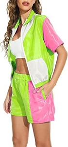 Ensemble short coupe-vent pour femme, couleur et taille personnalisées, best-seller, 100% coton, décontracté, respirant - Product Image 6