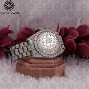 Reloj de Lujo para Mujer Charm Jewels, con Incrustaciones de Diamantes, Caja Rectangular de Acero Inoxidable, Esfera Analógica de 38 mm, Cierre Plegable - Product Image 5