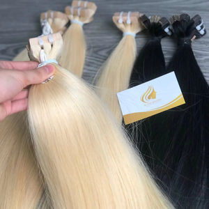 Extensions à bandes adhésives blondes de 24 pouces en gros, 100 % cheveux humains naturels Remy, pointes pleines, teintes, lisses, vierges et brutes - Product Image 1