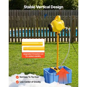 Macchina per Bolle con Angolo Regolabile, Serbatoio d'Acqua da 37QT con Design Verticale Stabile, Serie D - Product Image 5