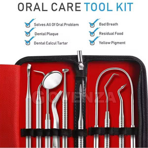 Kit d'examen dentaire de précision, 6 pièces, instruments chirurgicaux manuels professionnels en acier inoxydable, CE, poignée ergonomique, classe I 1 - Product Image 6
