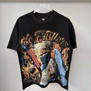 Camiseta de Manga Corta para Hombre, de Algodón Transpirable, con Diseño de Diamantes, Estilo Urbano, de Alta Calidad, Personalizable - Product Image 1