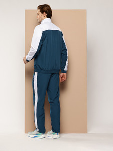 Conjunto Deportivo de Otoño para Hombre, Corte Ajustado, Transpirable, Lavado Ácido, Secado Rápido, Chaqueta con Cremallera de Manga Larga, Color Blocking, Azul - Product Image 5