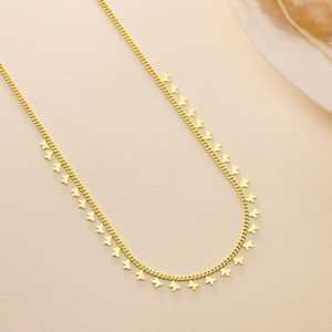 Rose Gold Plated Minimalist Butterfly Link Chain Necklace GRS Certified - Product Image 2
