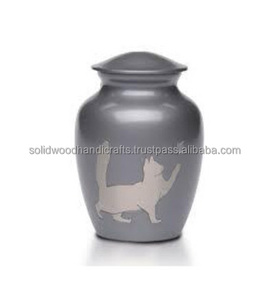 Urnas conmemorativas para mascotas de cremación de latón de alta calidad Urnas de recuerdo para mascotas funerarias Urnas de entierro con alta calidad a bajo precio - Product Image 1