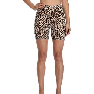 Shorts Deportivos de Compresión para Mujer, de Secado Rápido, Transpirables, Estampados, Ecológicos, para Gimnasio, Ciclismo y Deportes, de Cintura Alta con Bolsillos Laterales - Product Image 1