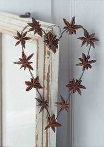 <b>Star</b>-Shaped Dried Spice Garland Handmade Traditional Christmas Decoration for Home <b>Hanging</b> Craft - Product Image 1