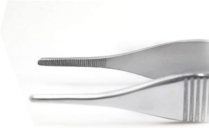 Pinza para Tejidos AMIN TC Adson de 4.75 Pulgadas, Acero Inoxidable, Instrumento Quirúrgico Dental Manual, Certificado CE ISO - Product Image 3