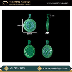 Collar de Plata 925 con Baño de Rodio, Personalizado, Unisex, con Medallón de Ángel Guardián Cristiano con Incrustaciones de Moissanita, Colgantes Finos - Product Image 6