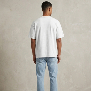 Men's <b>White</b> Oversized T-Shirt 100% Cotton Short Sleeve <b>Tee</b> Casual Wear O-Neck 100% Cotton T Shirts Men Tops - Product Image 2
