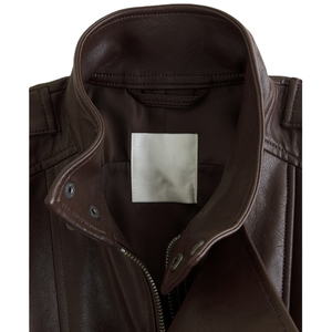 Nouvelle veste en cuir pour femme, style ample, en cuir d'agneau, pour le printemps et l'automne. - Product Image 6
