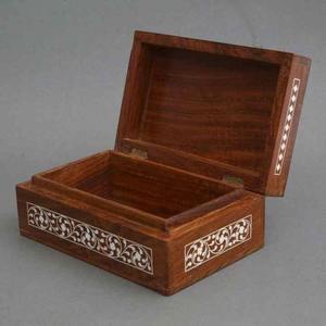 Wood Handcrafted Modern Design Eco-Friendly Jewelry <b>Storage</b> Box for Women Intricate Carved Organizer Case for Rings <b>Earrings</b> - Product Image 5