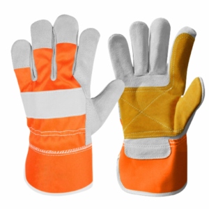 Guantes de Seguridad de Cuero Vacuno de Primera Calidad, Certificados CE, 11 oz, Antivibración, Resistentes al Calor, Antideslizantes, de Alta Seguridad - Product Image 1