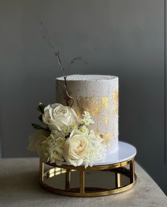Handcrafted Golden Iron Dessert Pedestal <b>Stand</b> Luxury <b>Cake</b> Presentation for Hotels Restaurants and Event Styling Display - Product Image 1