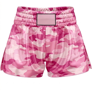 Shorts de Muay Thai à coupe universelle, fentes latérales hautes, équipement d'entraînement de boxe - Product Image 2