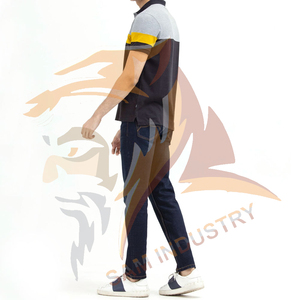 เสื้อโปโลผู้ชายผ้าฝ้ายคุณภาพสูงแบบลำลองสั่งทำได้  ผ้าฝ้าย 100% ยืดได้ ทรงเข้ารูป - Product Image 5