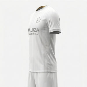 Ensemble de maillot et short de football personnalisé pour hommes, uniforme d'entraînement de football, vêtements de sport respirants à séchage rapide, noir - Product Image 4