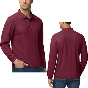 Camisetas Polo para Hombre, 3 Botones, Secado Rápido, Manga Larga, Camisetas Polo Tácticas, Jersey Pique, Camisa Táctica para Hombre - Product Image 5