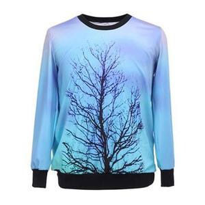 เสื้อสเวตเชิ้ตคอกลมผู้ชาย ลายต้นไม้สีเหลือง ทรงปกติ ลำลอง ผ้าถักโพลีเอสเตอร์ สไตล์ฤดูใบไม้ผลิ - Product Image 2