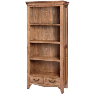 ชั้นวางหนังสือไม้สักพร้อมลิ้นชักเก็บของ - Product Image 1