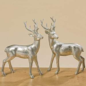Sculpture de renne en aluminium de luxe, faite à la main, ornement décoratif avec finition résistante à la rouille pour la maison, le jardin et les occasions saisonnières - Product Image 3