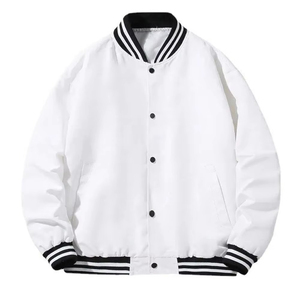 Ropa Casual y de Calle, Conjuntos de Estilo de Temporada, Chaqueta Varsity Elegante para Hombre con Cuello, Puños y Dobladillo Acanalados para Mayor Comodidad - Product Image 1