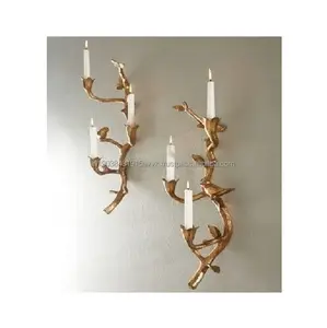 Church Accessory Wall Mounted Antler Candle Holders Available Stock Indian Creative handcrafts Custom Candlestick Stand Top sale