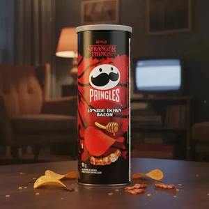 Entrega Inmediata Pringles Upside Down Bacon Edición Stranger Things 100g Sabor Intenso Edición Limitada - Product Image 3