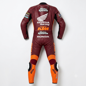 ชุดแข่งรถ Brad Binder MotoCP หนังวัวและหนังจิงโจ้ 1.3 มม. ชุดจั๊มสูทสำหรับขี่มอเตอร์ไซค์/ชุดป้องกัน CE - Product Image 2