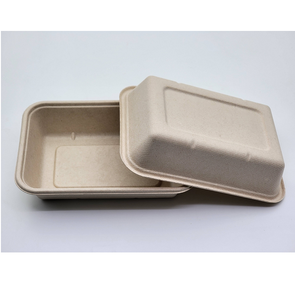 Disposable Split <b>Lunch</b> <b>Box</b> Sustainable Food Packaging Container <b>with</b> Multiple <b>Compartments</b> for Catering and Meal Delivery - Product Image 4